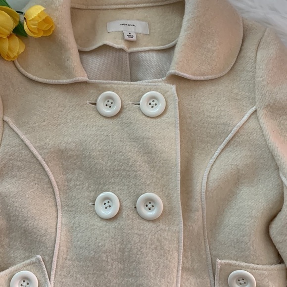 MERONA IVORY WAISTLINE DOUBLE BREASTED JACKET - Picture 6 of 16